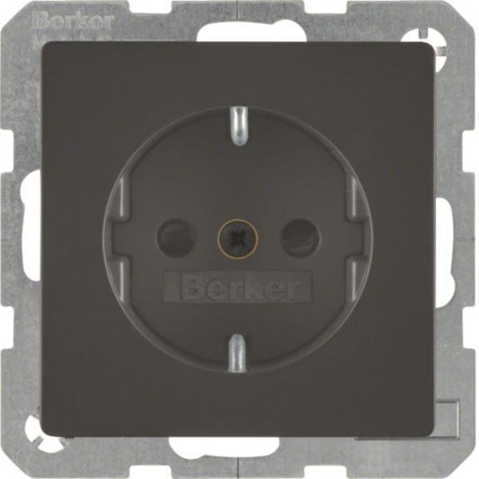 Berker Steckdose SCHUKO Q.1/Q.3 47236086 anthrazit, samt