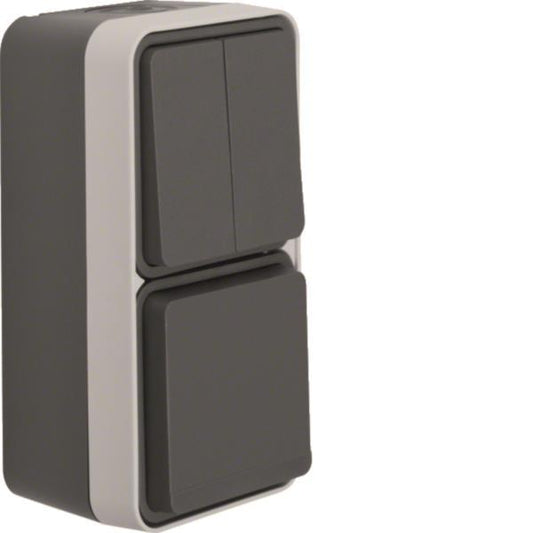 BER APWG Kombination W.1        47903515    Schuko + Serien  lichtgrau
