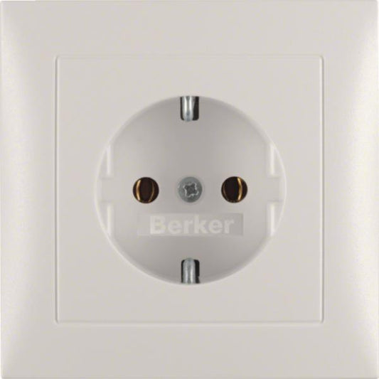 BER S1 Schuko Voll              47429909    polarweiss matt