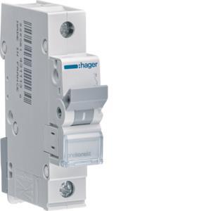 Hager Leitungsschutzschalter      MCN106 1polig 6kA C-6A 1M