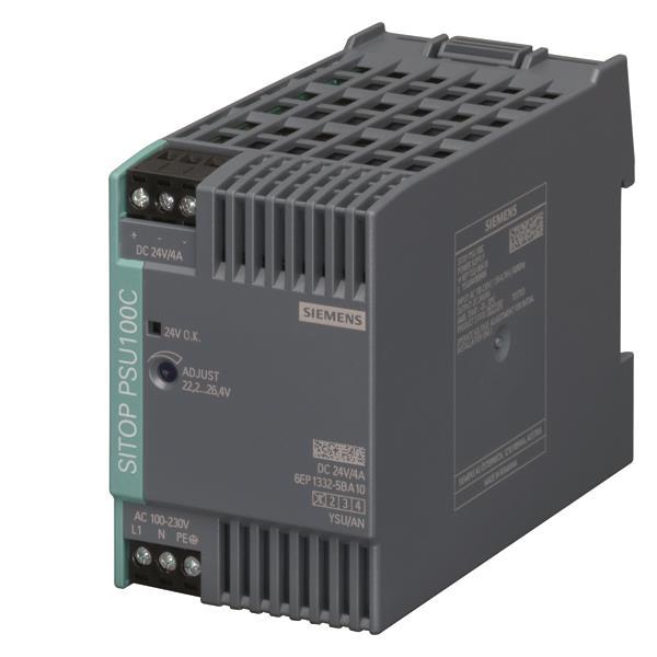 Siemens 6EP13325BA10 SITOP PSU100C 24/   4A gerege. Stromvers. Eing. 120-230VAC