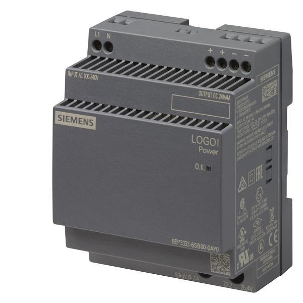 Siemens 6EP33336SB000AY0 LOGO!POWER 24V  4A Geregelte Stromversorgung