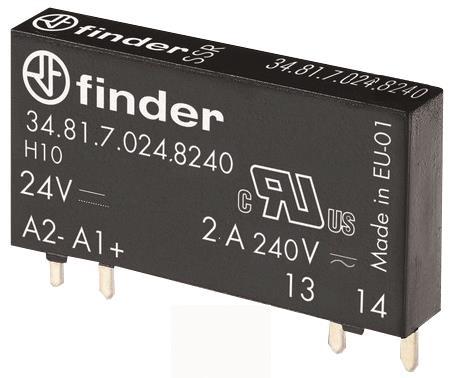 Finder SSR-Steck-/Printrelais            34.81.7.024.8240 1S 2A E24VDC A230VAC