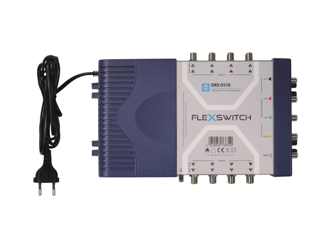 WISI FLEXSWITCH Multischalter    DXS0516     5in16 aktiv mit Netzteil