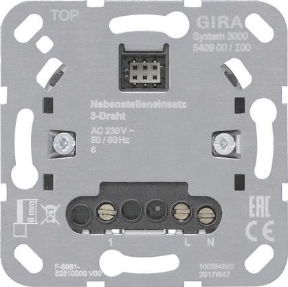 GIRA 540900 S3000 Nebenstelleneinsatz    3-Draht Einsatz