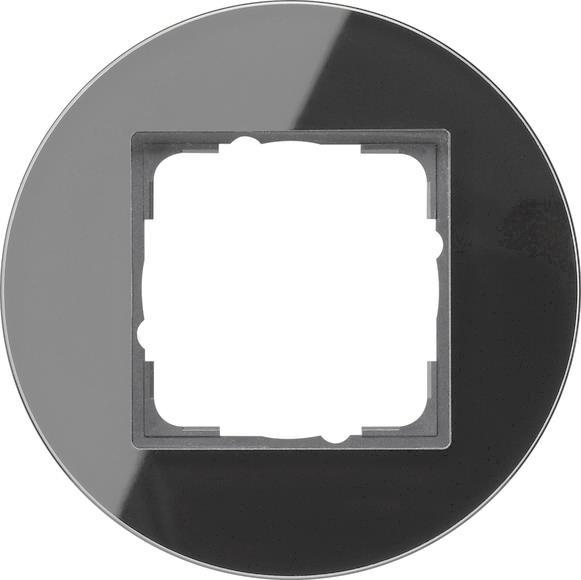 GIRA 0211135 Abdeckrahmen 1fach Studio   Glas Schwarz