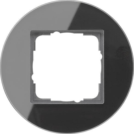 GIRA 0211135 Abdeckrahmen 1fach Studio   Glas Schwarz
