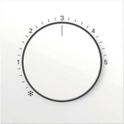 GIRA 2706112 Abdeckung Raumtemperatur-   regler Flächenschalter Reinweiß glänzend