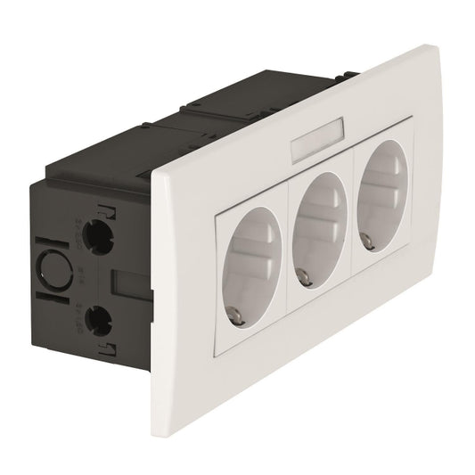 OBO SDE-RW D0RW3B Steckdoseneinheit      Modul 45 3f 84x185x59mm PC rws 6119433
