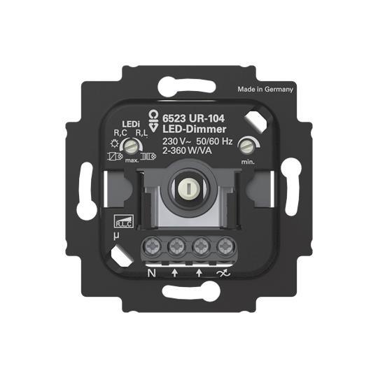 BJ LED-Dimmer.2+3 Draht      6523 UR-104 m.N-Klemme