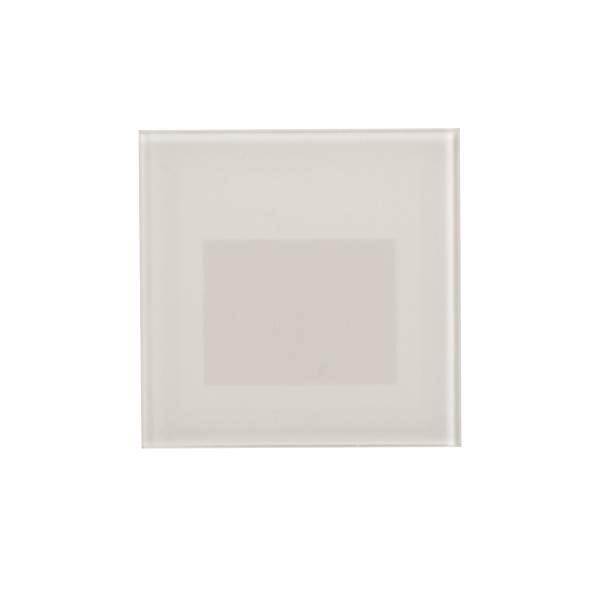 BRUM LED-Wandeinbauleu. KIT68   10159073 35lm 3000K 230V WA68mm, Glas Weiss