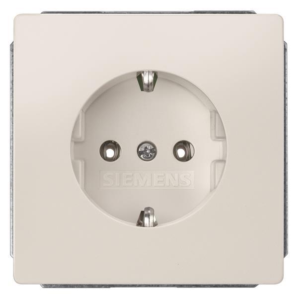 Siemens 5UB1853 DELTA style Schuko-      ** Steckdose 10/16A 250V Abdeckpl. titan