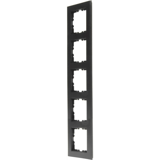 Kopp HK07-Abdeckrahmen 5-fach  402950006 Farbe:schwarz matt