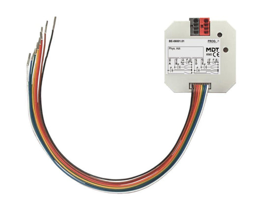 MDT Tasterschnittstelle /    BE-06001.02 Tasterinterface 6-fach UP Ausführung