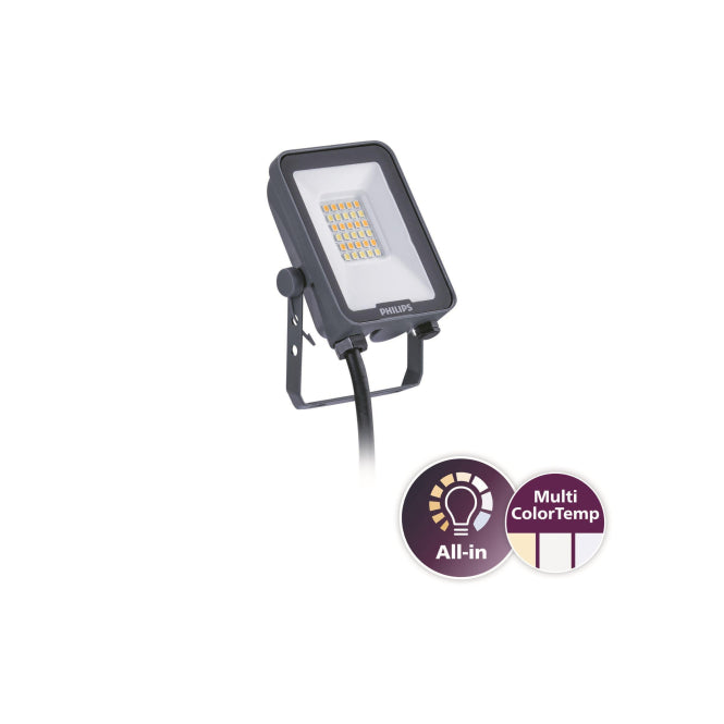 PHIL LED-Strahler Ledinaire IP65 grau    10W 1200lm 3000/4000/6500K symmetrisch