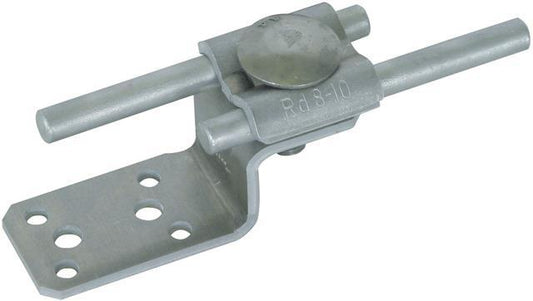 DEHN Anschlusslasche Z-Form Al m. 377200 Doppelüberleger f. Rd 8-10mm Al 377200