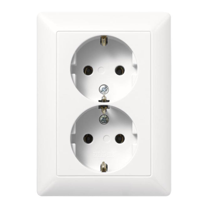 JG Schuko 2fach                AS5020UWW   alpinweiss