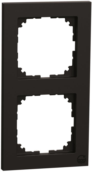 Merten M-Pure-Rahmen 2fach  MEG4020-3603 schwarz matt M-Pure