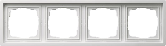 GIRA 0214112 Abdeckrahmen 4fach          Flächenschalter Reinweiß glänzend