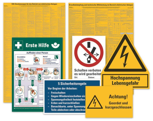 HEIN 177550 Set Warn-        HEIN_177550 u.Hinweisschilder KU/PS 7/VE