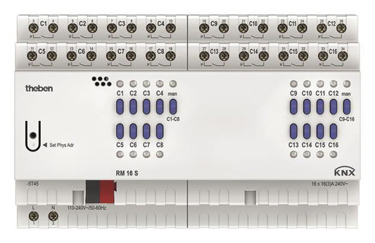 THEB KNX Schaltaktor         RM 16 S KNX 16-fach