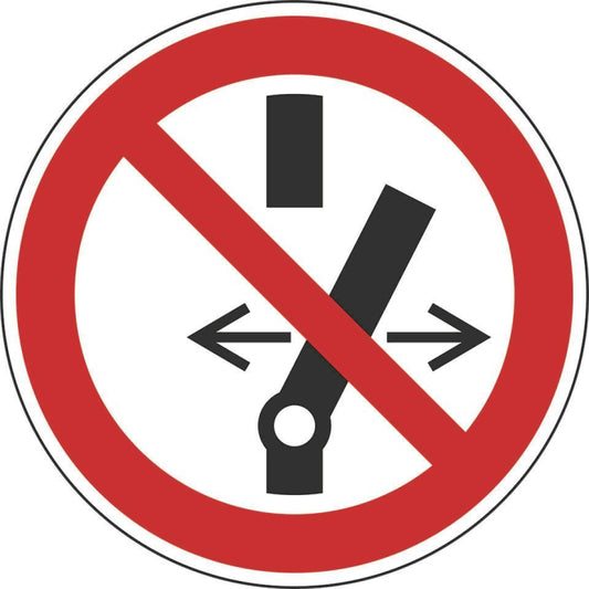 HEIN 27546 Verbotsschild Schalten        verboten ASR/ISO Magnetfolie Ø 100mm
