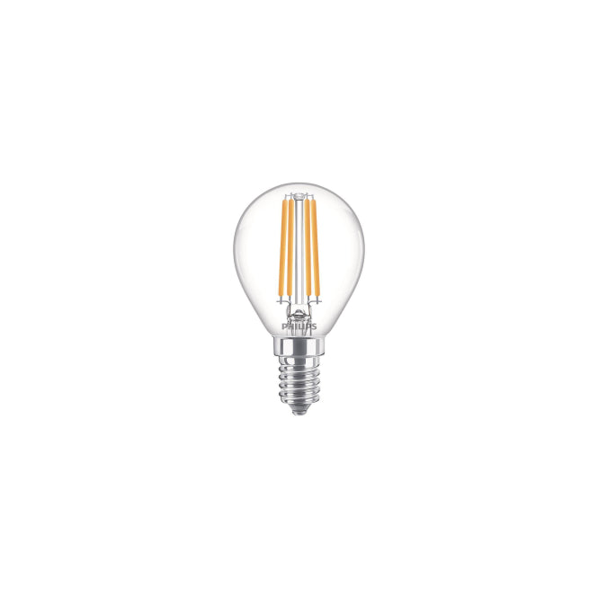 PHIL CorePro LEDluster 6,5-60W/827           Tropfen E14 806lm Glas klar   EEK E
