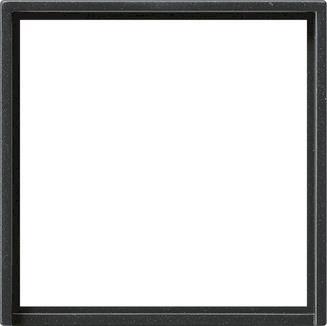 GIRA 0282005 Adapterrahmen quadratisch   50x50mm System 55 Schwarz matt (lack.)