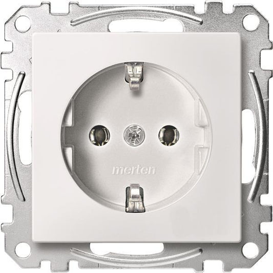 Merten SCHUKO-Steckdose StK MEG2301-0419 polarweiß System M