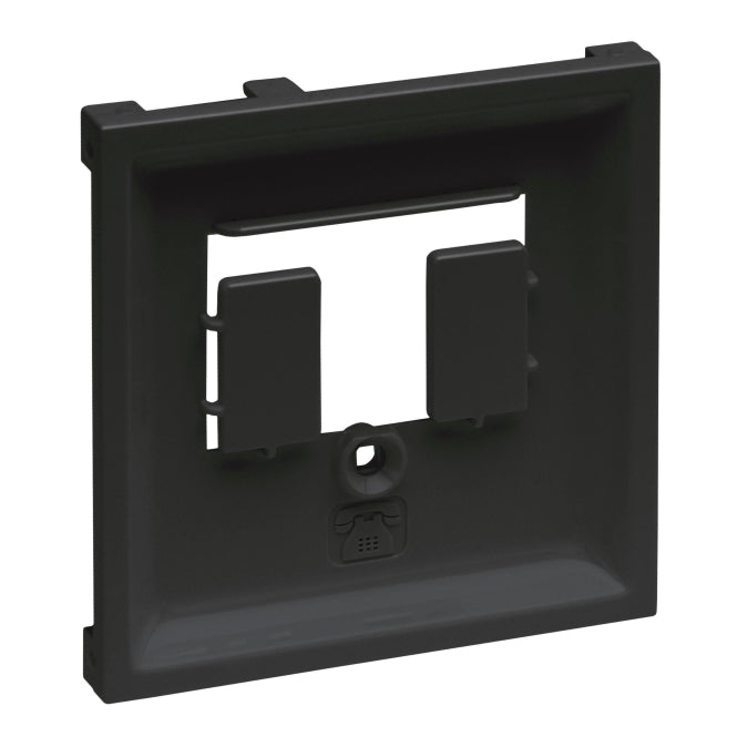 Legrand 765355 SEANO Abdeckung f.TDO &   TAE in der Farbausführung sw lackiert