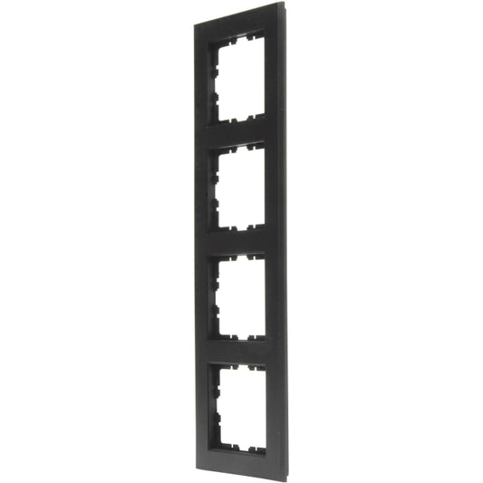 Kopp HK07-Abdeckrahmen 4-fach  402850003 Farbe:schwarz matt