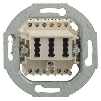 RB Anschl.-dose TAE 2x6/6NFF 103 105 18    Sockel Reinweiss UP0RW