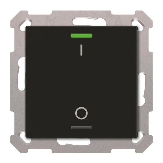 MDT BE-TAL550106.B1 KNX Taster Light 55  1-fach RGBW Schwarz matt Schalten