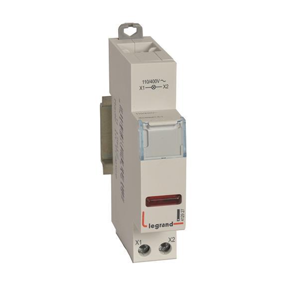 Legrand 412927 CX3 Meldeleuchte LED      1-fach rot 110/400VAC 1TE