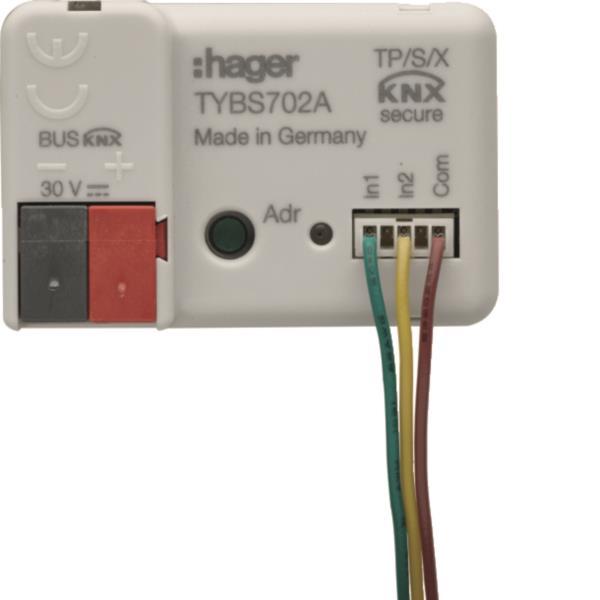 Hager Binäreingang 2-fach KNX   TYBS702A Secure UP