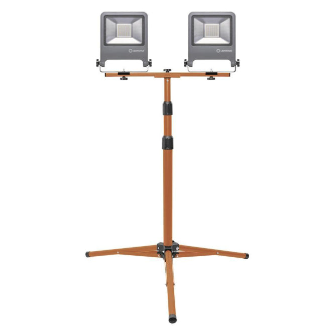 LEDV LED-Arbeitsleuchte inkl. Stativ        IP65 2x50W 9000lm 4000K H=1800mm