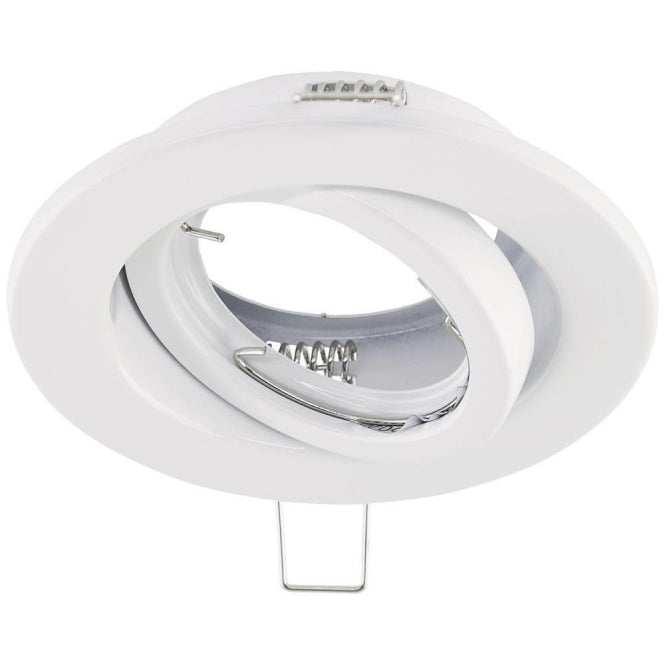 EVN Halogen-Einbauleuchte plan    517001 schwenkbar weiß DA80 D105mm ohne Fassung