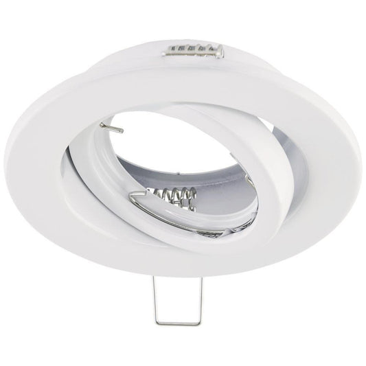 EVN Halogen-Einbauleuchte plan    517001 schwenkbar weiß DA80 D105mm ohne Fassung