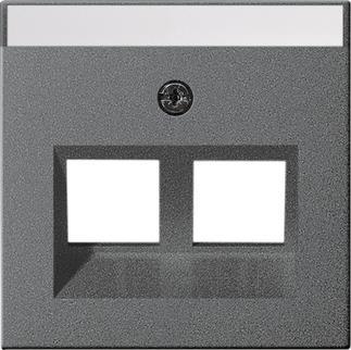 GIRA 264028 Abdeckung 30°+BSF Tragring   MJ 2fach System 55 Anthrazit