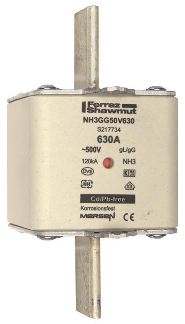 Mersen 1B389.000000 NH3 630A gG 500V     NH-Sicherung sfü spannungsführend