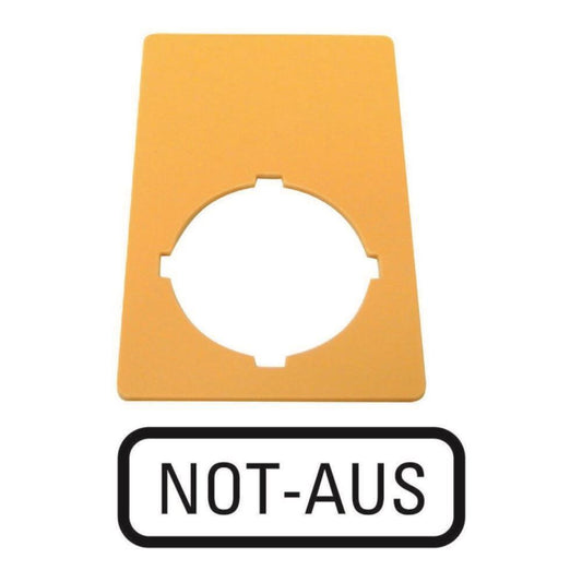 EATON M22-XZK-D99 Schild NOT-AUS  216471 gelb 50x33mm NOT-AUS 216471