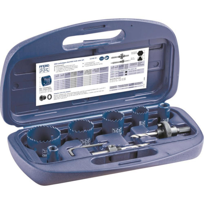 Pferd Bi-Metall Lochsägen Set   25901301 für Elektriker 12-tlg.