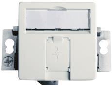 TG Modul-Aufnahme 50x50      H02010A0079   1-fach UP/50 für BR, 45° Auslass