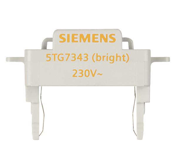 Siemens 5TG7343 DELTA Schalter u.Taster  LED-Leuchteinsatz superhell 230V/50Hz or