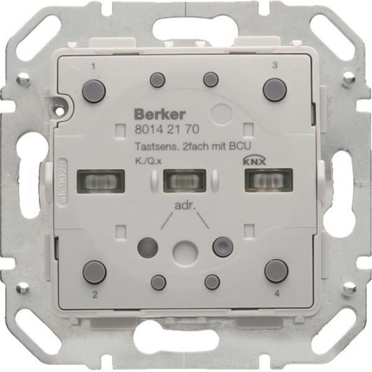 Berker Tastsensor-Modul 2fach   80142170 mit integriertem Busankoppler KNX K.1