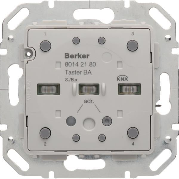 Berker Tastsensor-Modul 2fach   80142180 mit integriertem Busankoppler KNX S.1/B.