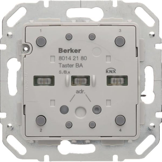 Berker Tastsensor-Modul 2fach   80142180 mit integriertem Busankoppler KNX S.1/B.