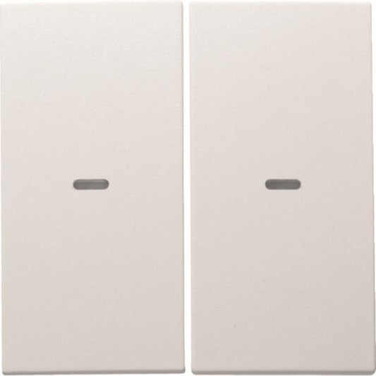 Berker Wippe 2fach mit klarer   80960399 Linse S.1/B.3/B.7 polarws matt