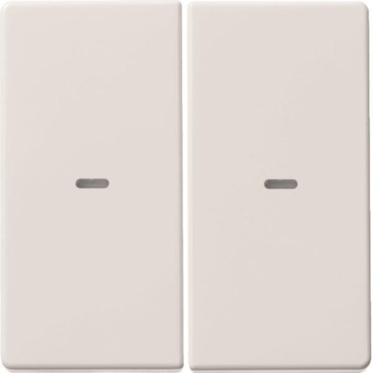 Berker Wippe 2fach mit klarer   80960329 Linse Q.1/Q.3 polarws samt