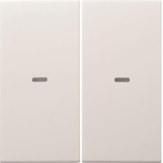 Berker Wippe 2fach mit klarer   80960389 Linse S.1/B.3/B.7 polarws glänzend